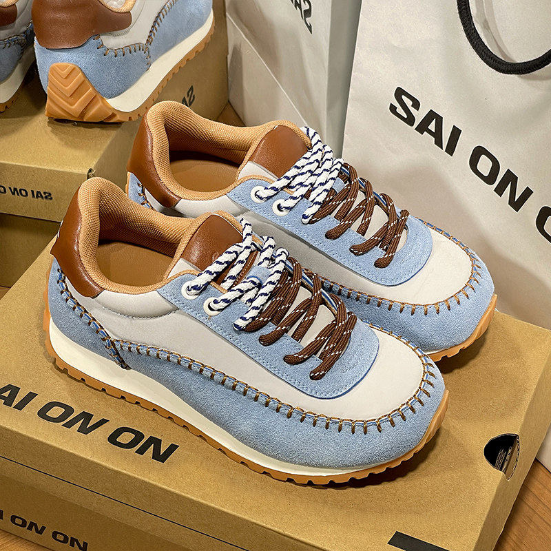 【张予曦同款】欧包德训鞋女款2026新款厚底增高百搭休闲运动鞋潮,女鞋,时尚休闲鞋,淘宝优惠券,粉丝福利购,淘宝优惠卷