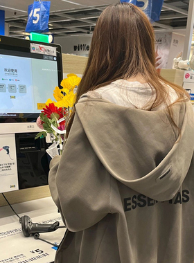 FOG CRAZY ESSENTIALS小众美式潮牌拉链开衫外套男士情侣卫衣帽衫