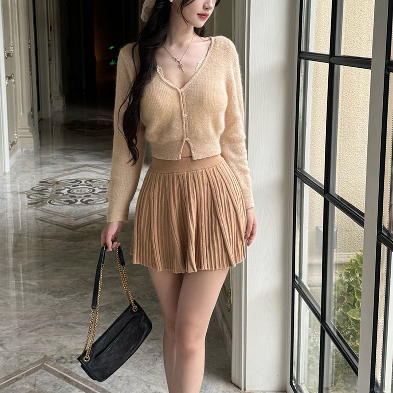 京都甜梦_V领定染马海毛开衫配吊带针织上衣2025春秋新款内搭毛衣,女装/女士精品,毛针织衫,淘宝优惠券,粉丝福利购,淘宝优惠卷