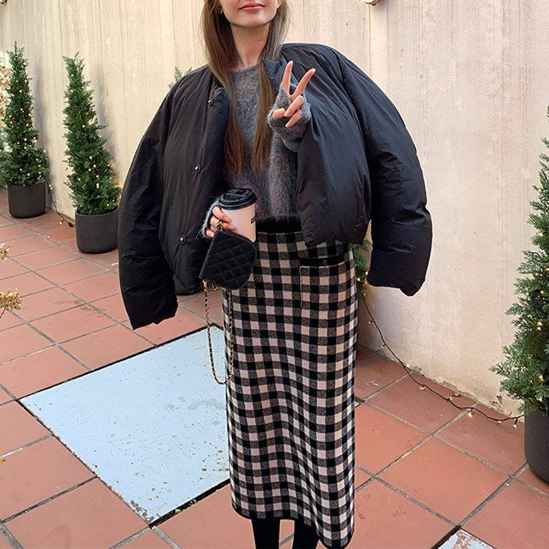 顾小落 /代官山的邂逅 陪伴整个深冬 羊毛口袋针织半身裙~,女装/女士精品,半身裙,淘宝优惠券,粉丝福利购,淘宝优惠卷