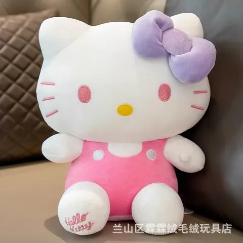 毛绒玩具生日礼物公仔背带安抚萌宠猫咪kt玩偶娃娃女孩hellokitty