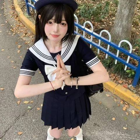 制服套装水手服小时短袖原创学院风收腰款JK夏夏女日系