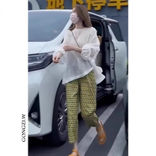 一整套防晒上衣夏装小个子阔腿裤炸街搭配时尚2025减龄网红高级感