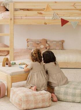 礼遇 美国LORENA CANALS儿童房地毯可洗豆袋小沙发脚凳儿童房家具