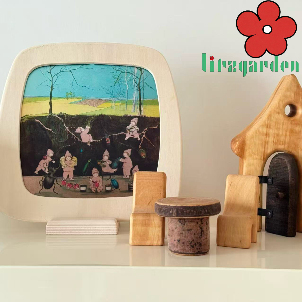 礼遇Litzgarden德国toverlux木质台灯床头灯装饰灯插画师灯片,家居饰品,氛围画/灯画,淘宝优惠券,粉丝福利购,淘宝优惠卷