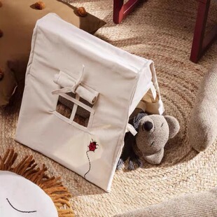 礼遇 丹麦Ferm living儿童游戏帐篷北欧简易装饰房间摆设收纳帐篷