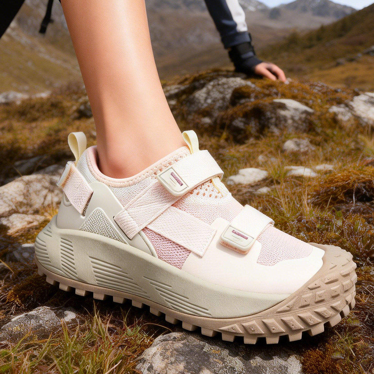 美骆世家登山鞋男鞋女低帮耐磨户外运动鞋网布透气徒步鞋6771夏季