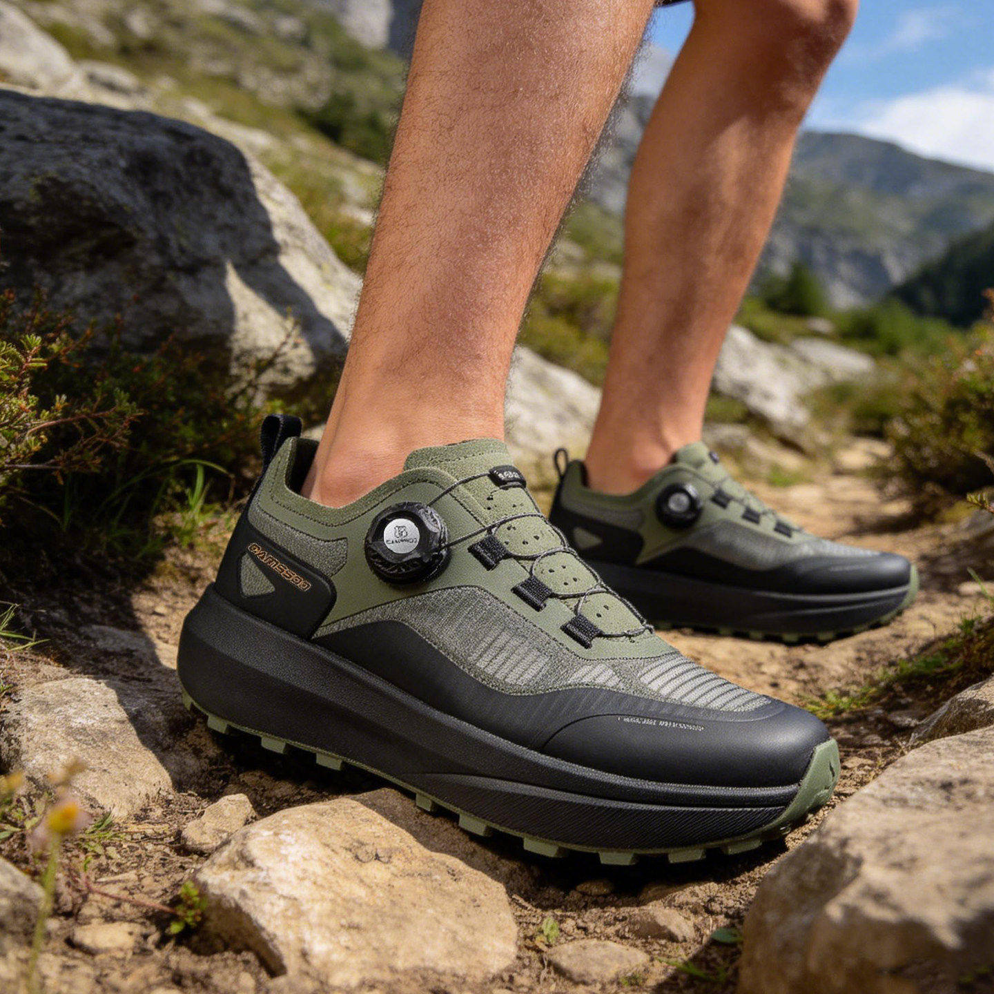 美骆世家徒步鞋男鞋网布透气低帮耐磨登山鞋户外运动鞋女防滑夏季