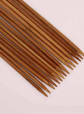 竹针毛线针棒针粗针毛衣编织工具 双头尖竹棒针 编织围巾