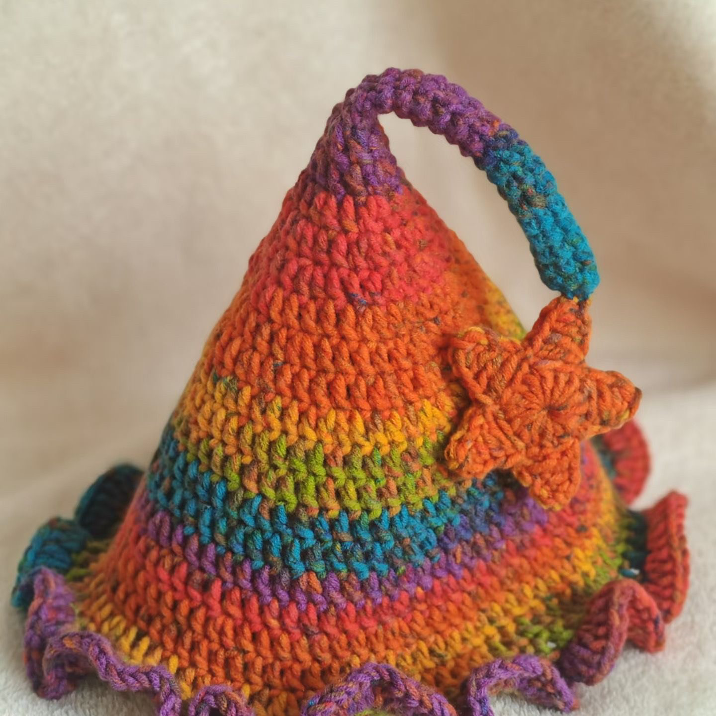 精灵帽子材料包送教程滟秋色精灵女巫帽子儿童亲子款式抖音同款