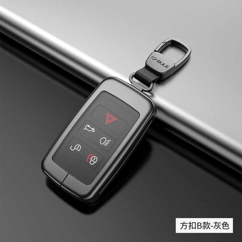 适用捷豹XJ钥匙包XEL遥控器钥匙套XFL车匙壳XJL合金扣改装配件潮