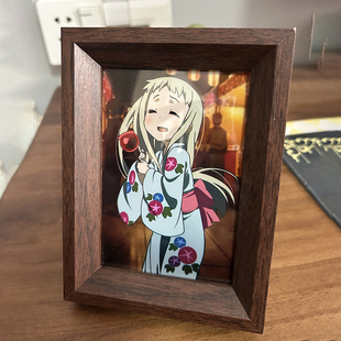 那朵花cos道具 面码照片遗照芽衣子未闻花名同人周边相框童年合影