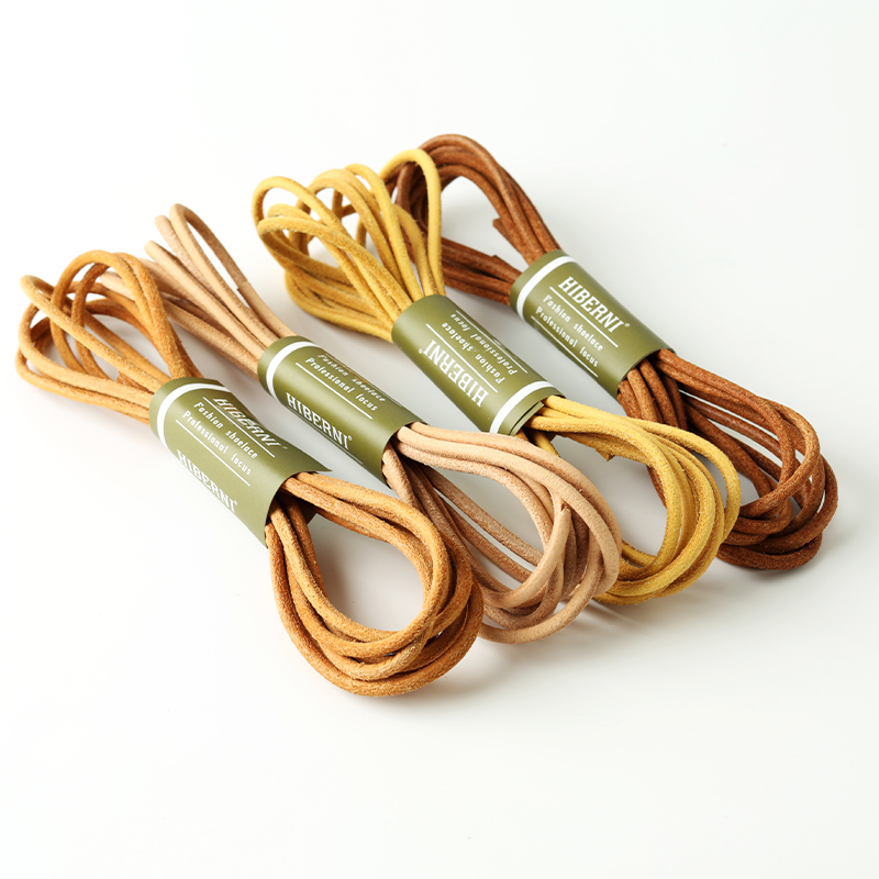 HIBERNI鞋带绳真皮头层牛皮制作