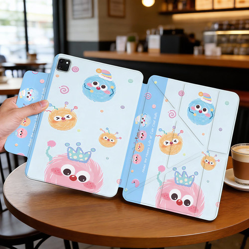 适用华为荣耀V6平板pad10.1寸磁吸搭扣外壳BAH3-W09HN/L09AL横竖三折+Y折电脑壳KRJ2英寸平板壳
