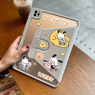 2025ipad11代平板保护壳ipadMINI7/6/5/4/3/2/1带笔槽IPAD5/6/7/8/9/10代可旋转Air3/4/5/6/7可支架平板壳Pro