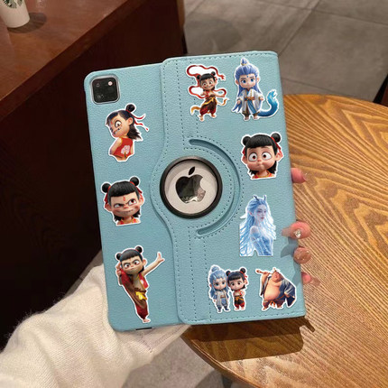 2025新款荣耀v9 11.5英寸平板保护壳荣耀x9pro 11.5英寸360°旋转式横竖支架荣耀x8a赠哪吒Diy贴纸平板保护壳