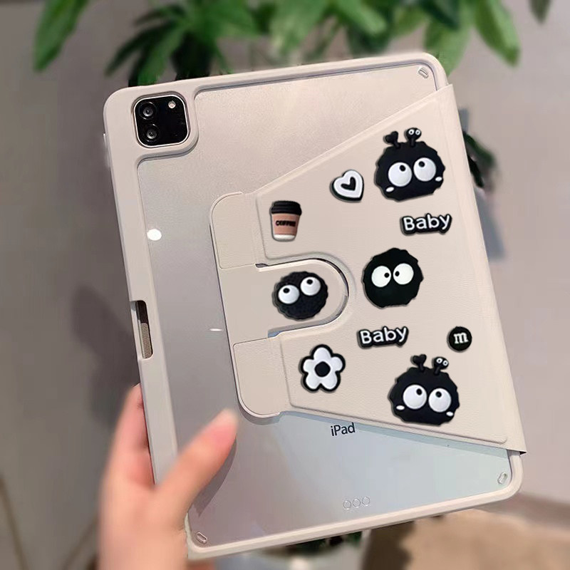 2025新款联想小新12.1亚克力平板保护套720旋转式透明亚克力联想小新proGT11.1寸内带笔槽防弯防摔平板壳