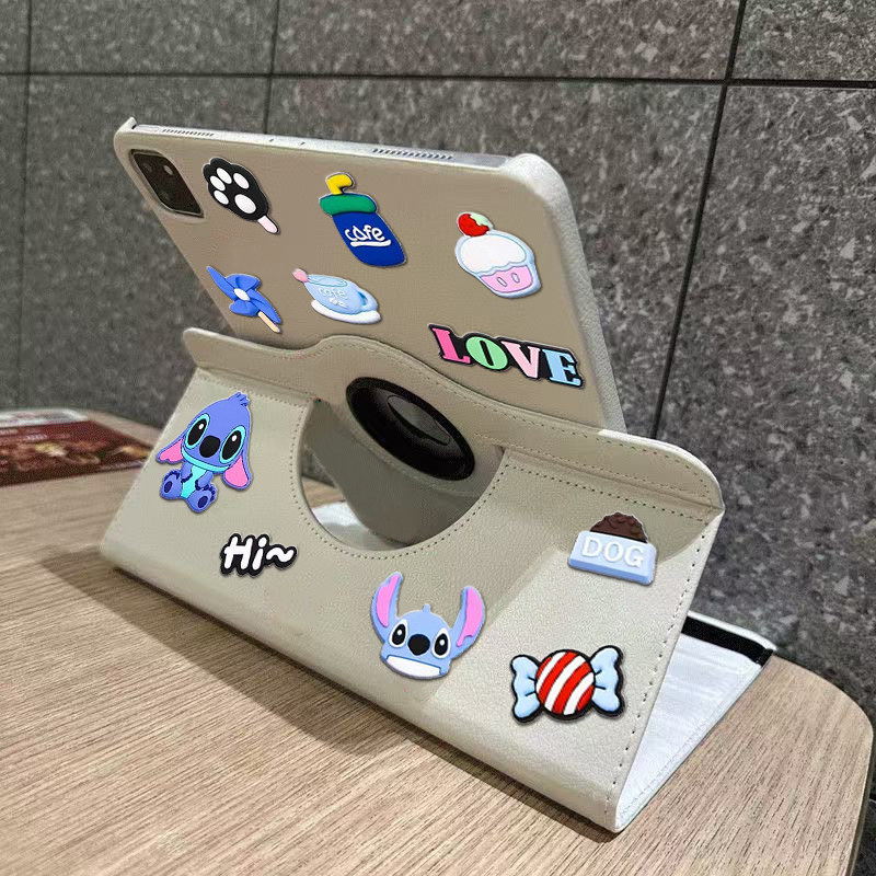 vivopad5pro平板保护壳12.95寸赠送史迪仔Diy公仔360°旋转VIVOpad3Pro可支架iQOOpad2Pro 13寸平板保护壳