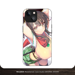 可爱少女飞鸟闪乱神乐手机壳适用苹果16小米15红米K80华为P70动漫二次元VIVO一加OPPO钢化玻璃iPhone17ProMax