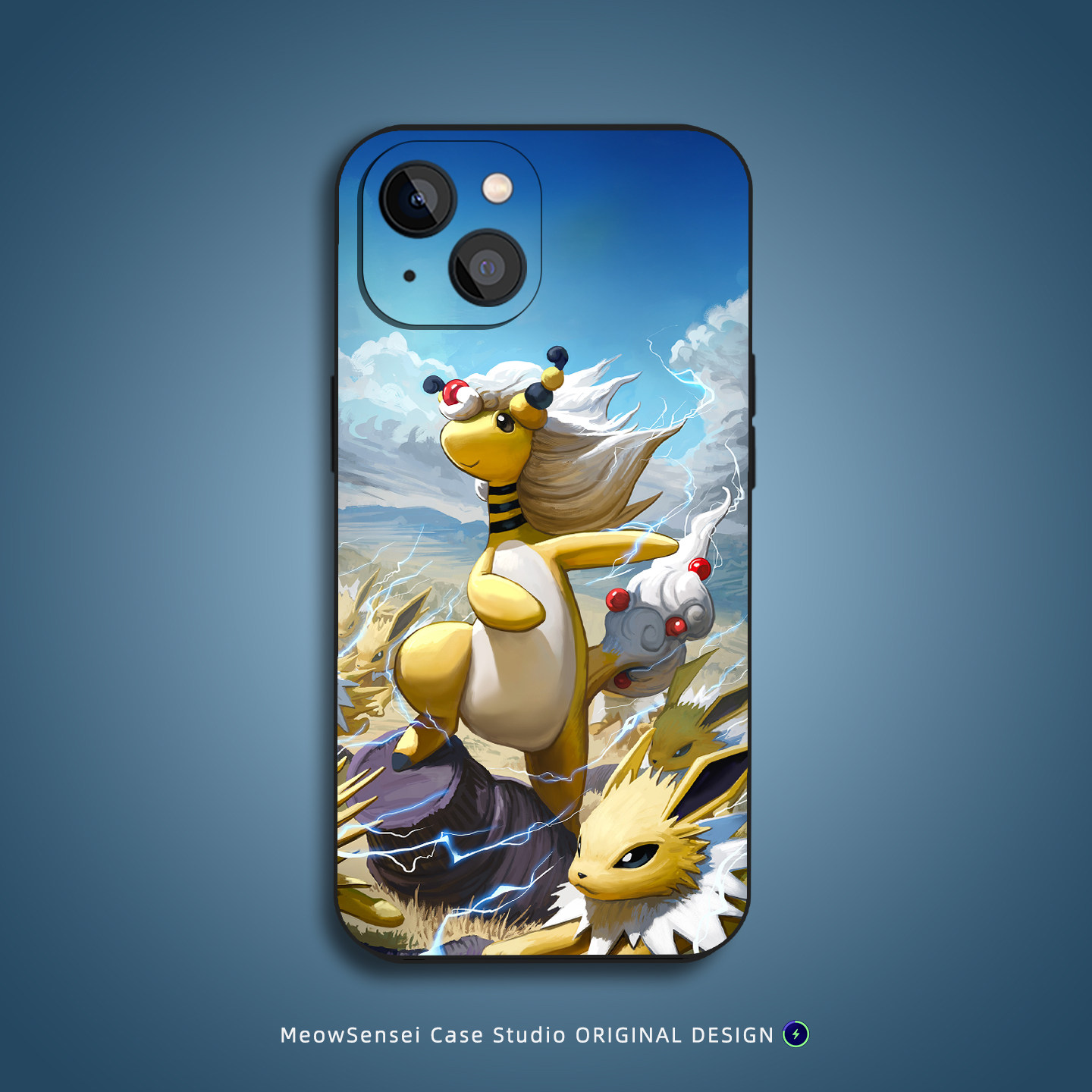 电龙雷伊布宝可梦手机壳适用苹果16小米15华为14液态硅胶VIVO卡通艺术OPPO新款磁吸iPhone17ProMax防摔保护套