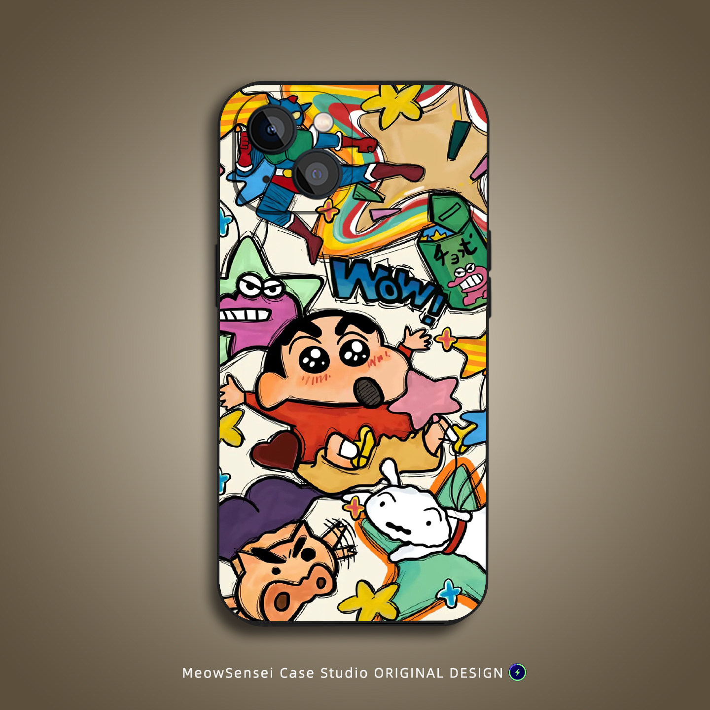 可爱萌蜡笔小新手机壳适用苹果17Air小米15红米K90华为Pura70荣耀80动漫VIVO液态硅胶OPPO磁吸iPhone16ProMax