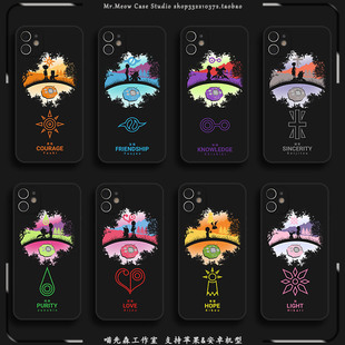 卡通数码宝贝剪影适用iPhone16日系动漫14/12/13苹果15ProMax全包手机壳华为荣耀OPPO小米VIVO安卓硅胶保护壳