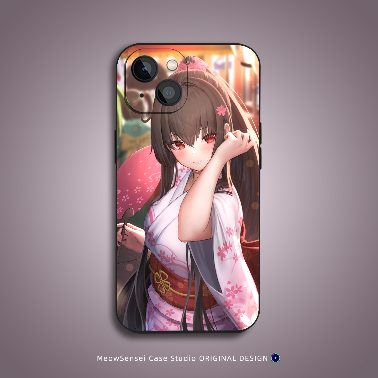 日系和风少女手机壳适用苹果16小米15华为13/14红米K90动漫二次元VIVO液态硅胶OPPO磁吸iPhone17ProMax保护套