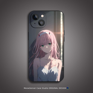 少女零二手机壳适用苹果17Air华为14小米15液态硅胶VIVO红米K90动漫二次元OPPO磨砂磁吸iPhone16ProMax保护套