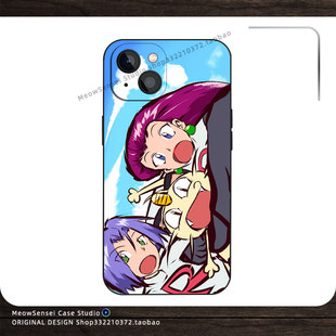 武藏小次郎喵喵反派宝可梦手机壳适用苹果15小米14防摔硅胶VIVO华为OPPO磁吸iPhone16ProMax神奇宝贝动漫周边
