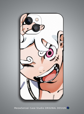 路飞海贼王手机壳适用苹果16小米15华为P70动漫艺术14个性新款OPPO13红米K80液态硅胶VIVO磁吸iPhone17ProMax