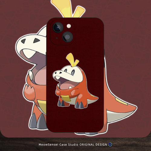 呆火鳄宝可梦朱紫手机壳适用苹果17小米15华为荣耀X70红米K80磨砂VIVO硅胶OPPO14磁吸iPhone16ProMax全包防摔