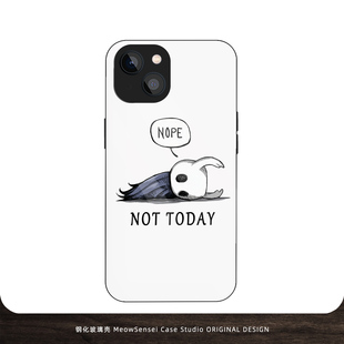 可爱空洞骑士小众钢化玻璃手机壳适用苹果16小米15华为荣耀50二次元VIVO防摔硅胶OPPO磁吸降解iPhone17ProMax