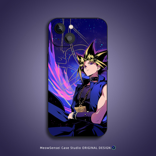 游戏王高冷法老手机壳适用于苹果16华为荣耀50小米15液态硅胶VIVO动漫艺术OPPO磁吸iPhone17ProMax防摔保护套