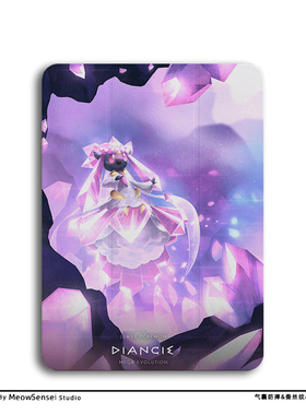 Mega蒂安希幻之宝可梦小众平板保护壳适用苹果iPadPro11/13寸三折Air6气囊防摔2024款Mini卡通iPad10神奇宝贝