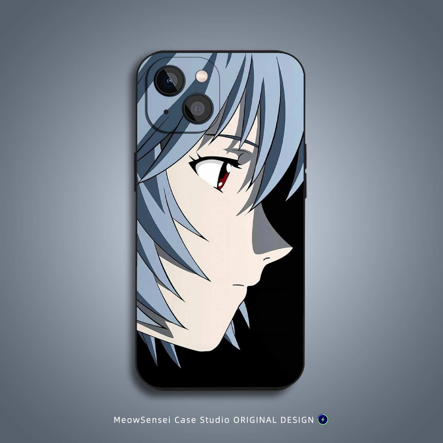 绫波丽侧脸古早风手机壳适用苹果16小米15华为VIVO防摔EVA红米K90液态硅胶OPPO磁吸iPhone17ProMax动漫二次元