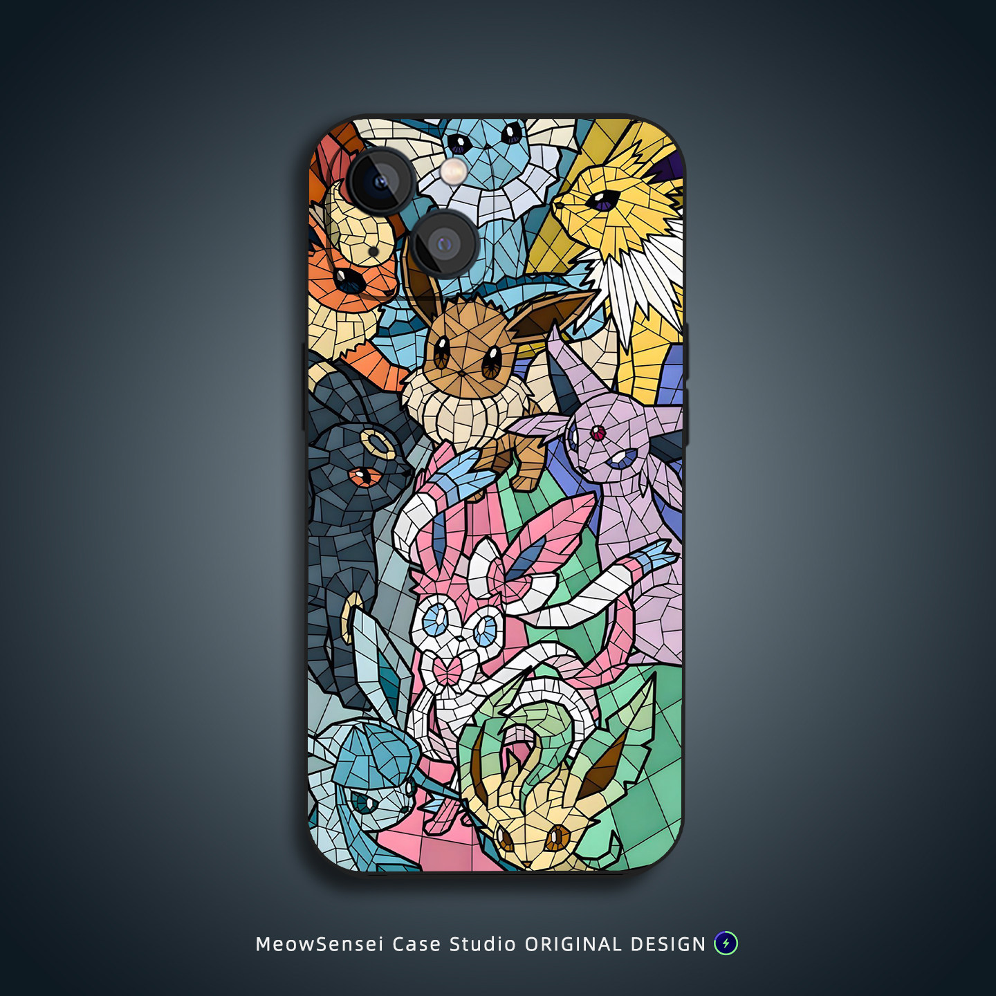 伊布宝可梦手机壳适用苹果16华为VIVO小米15动漫OPPO14几何艺术Air卡通MagSafe磁吸充电iPhone17ProMax二次元