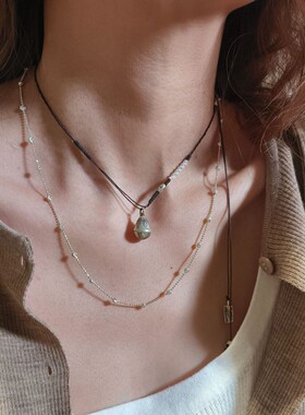 小众中古925泰银铃铛两戴长款