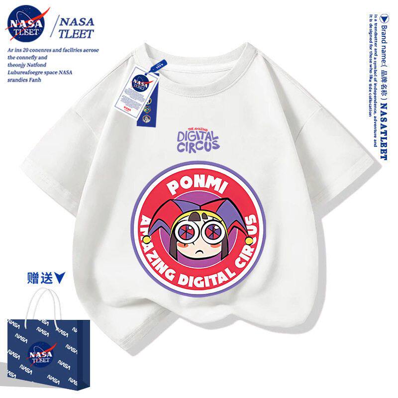 NASA联名神奇数字马戏团衣服儿童T恤帕姆尼克斯男女童卡通短袖夏