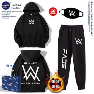 NASA联名嘉豪战衣艾伦沃克连帽卫衣儿童帽衫嘉豪外套秋冬装上衣潮