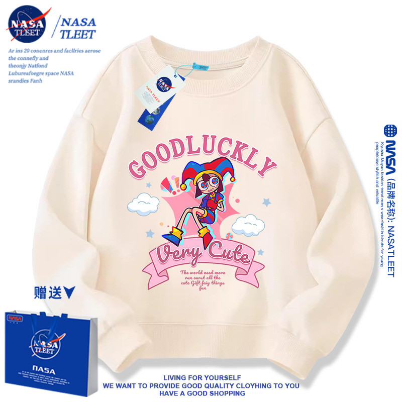 NASA新款神奇数字马戏团贾克斯周边衣服男女童卫衣春秋加绒加厚图片