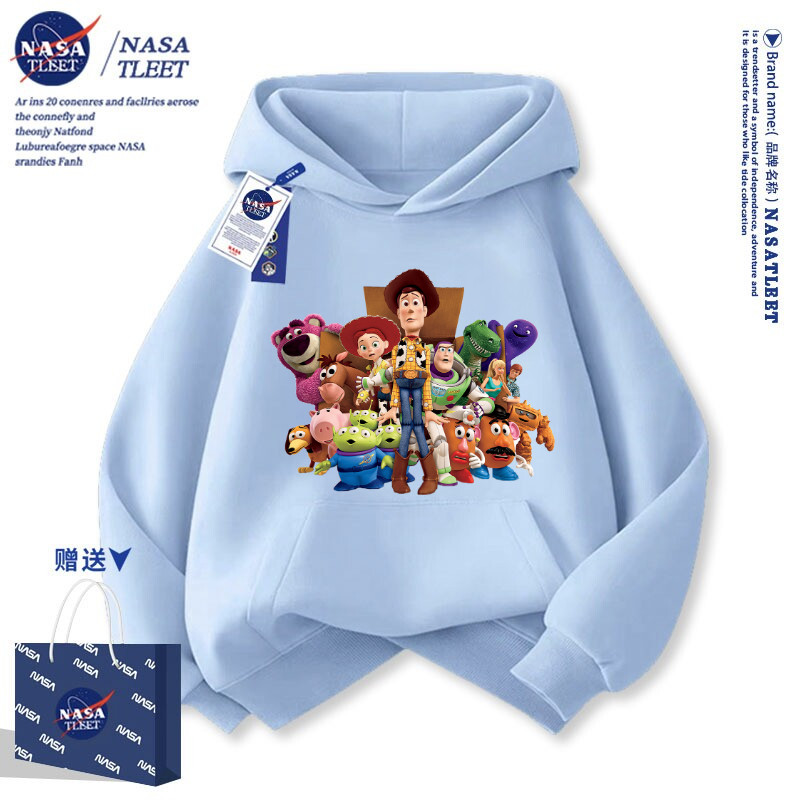 NASA秋冬新款巴斯光年连帽卫衣中大童儿童衣服玩具总动员ToyStory