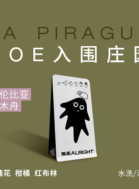 无恙咖啡独木舟哥伦比亚玫瑰花柑橘红布林水洗浅烘咖啡豆100g