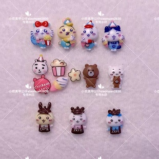 小欢美甲模具立体雕花硅胶模具吉伊小八乌萨奇美甲卡通公仔饰品