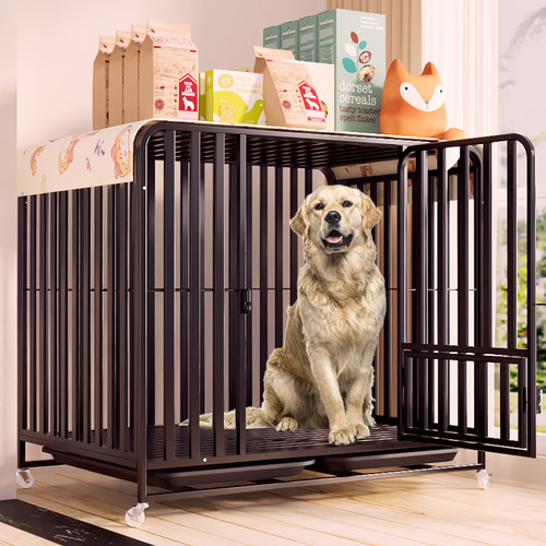 金毛中型犬方管带厕所宠物笼子
