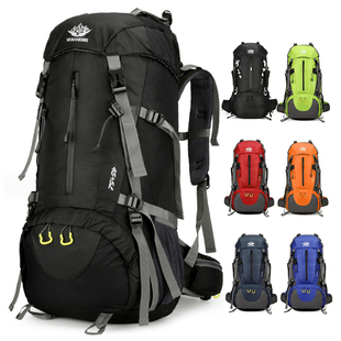 户外运动包登山包男女双肩背包防水轻便大容量露营徒步旅行包50L