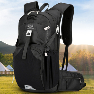 自行车骑行双肩包超轻便越野跑步水袋背包男女户外运动徒步登山包