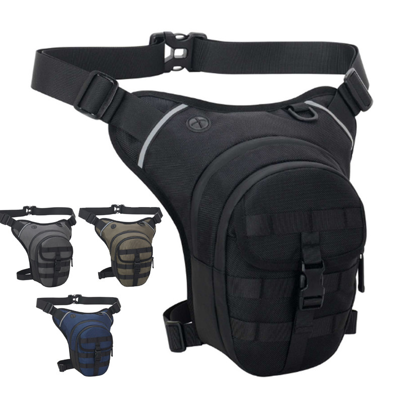 新款骑行腿包男士户外运动包多功能便携工具包大容量防水战术腰包