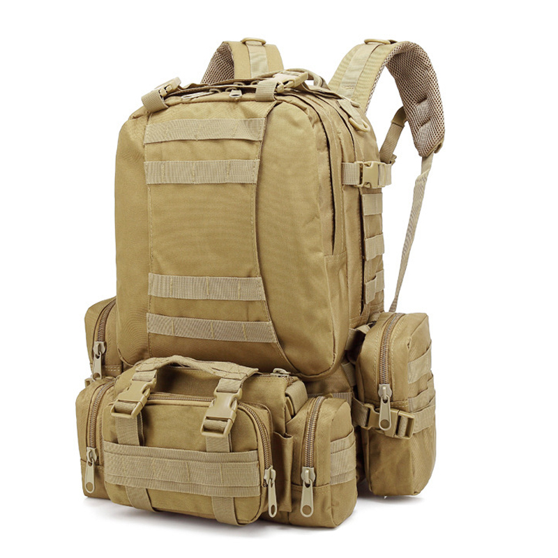 升级版多功能组合双肩包3D迷彩战术背包男女户外大容量旅行登山包