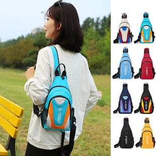 新款 户外休闲胸包多功能单双肩斜挎包女男背包防水轻便儿童胸前包