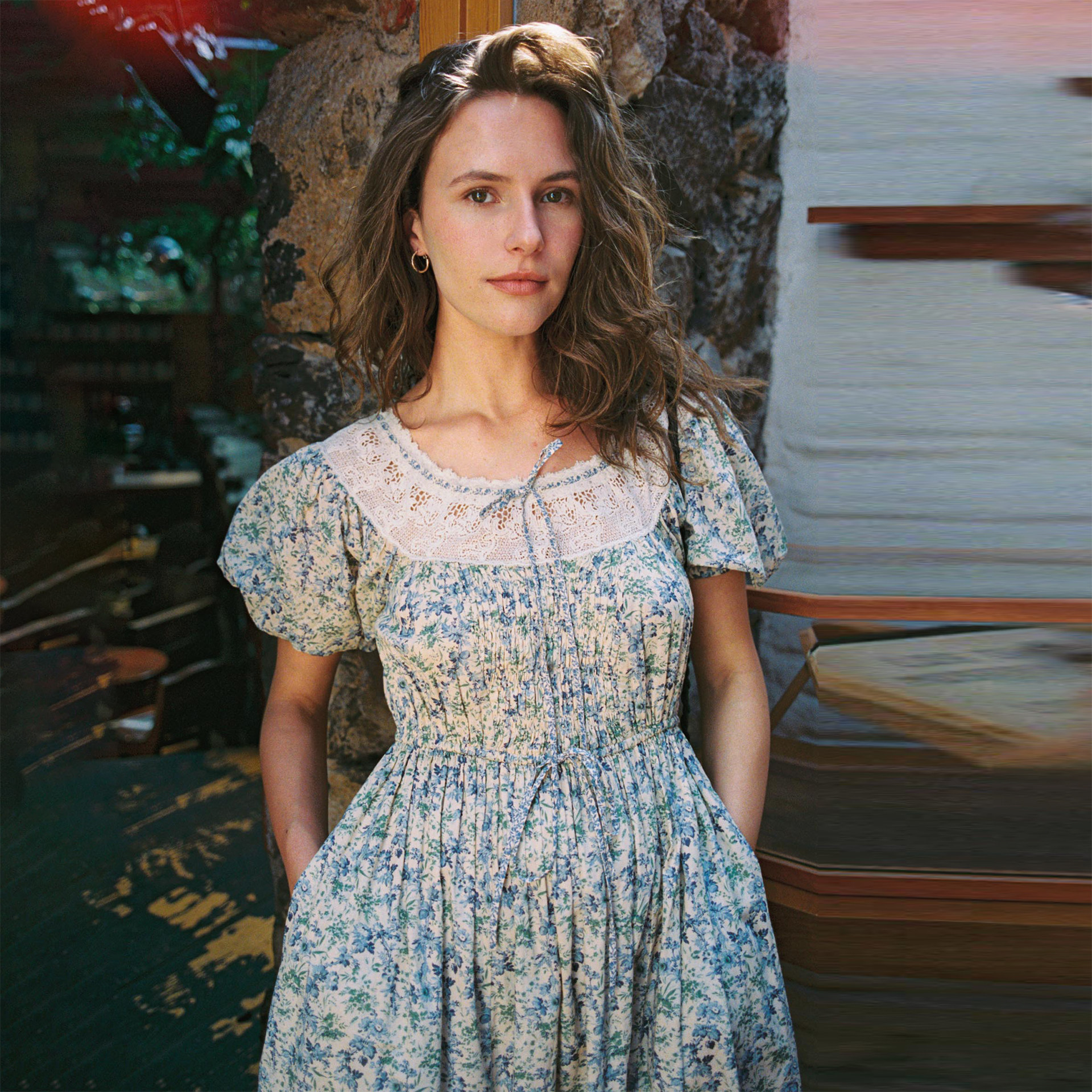 christydawn纯棉碎花A字连衣裙女2026新款初夏独特漂亮长款小裙子